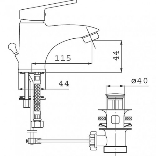 Смеситель для раковины FERRO SMILE BSM2